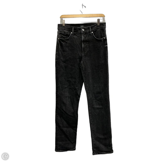 Jeans Straight By Express In Black Denim, Size: 6l
