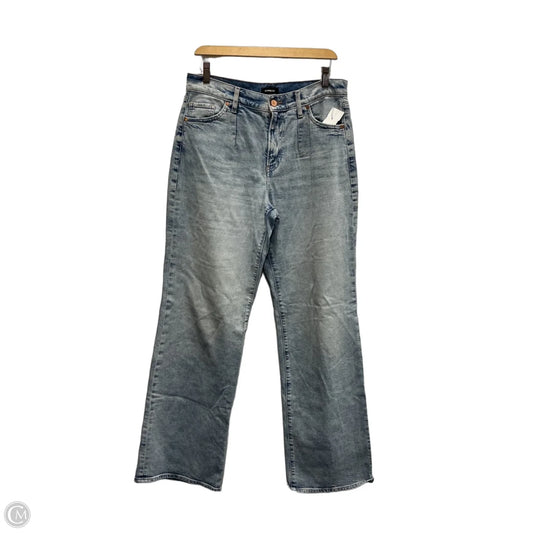 Jeans Straight By Express In Blue Denim, Size: 6l