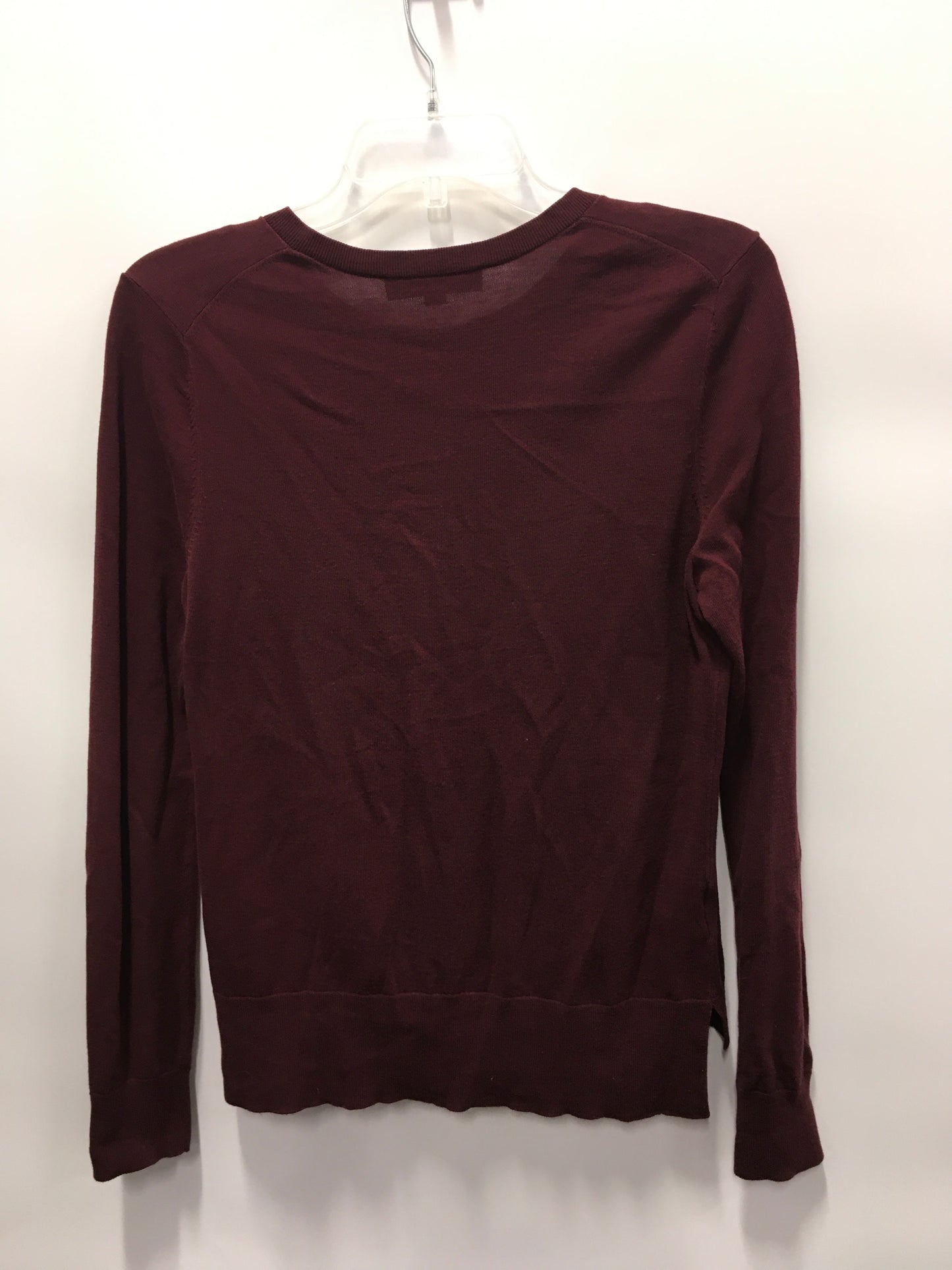 Maroon Cardigan Loft, Size S