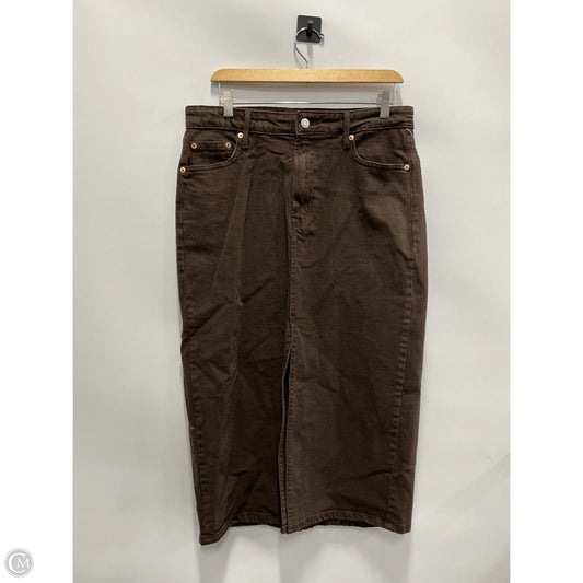 Skirt Maxi By Gap In Brown, Size: 10p