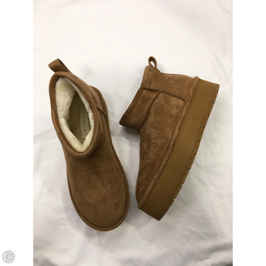 Boots Ankle Heels By Madden Girl In Brown, Size: 8