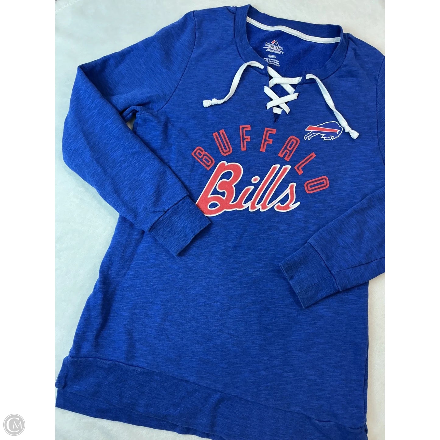 Sweatshirt Crewneck By Majestic In Blue, Size: M