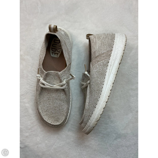Shoes Flats By Hey Dude In Beige, Size: 7