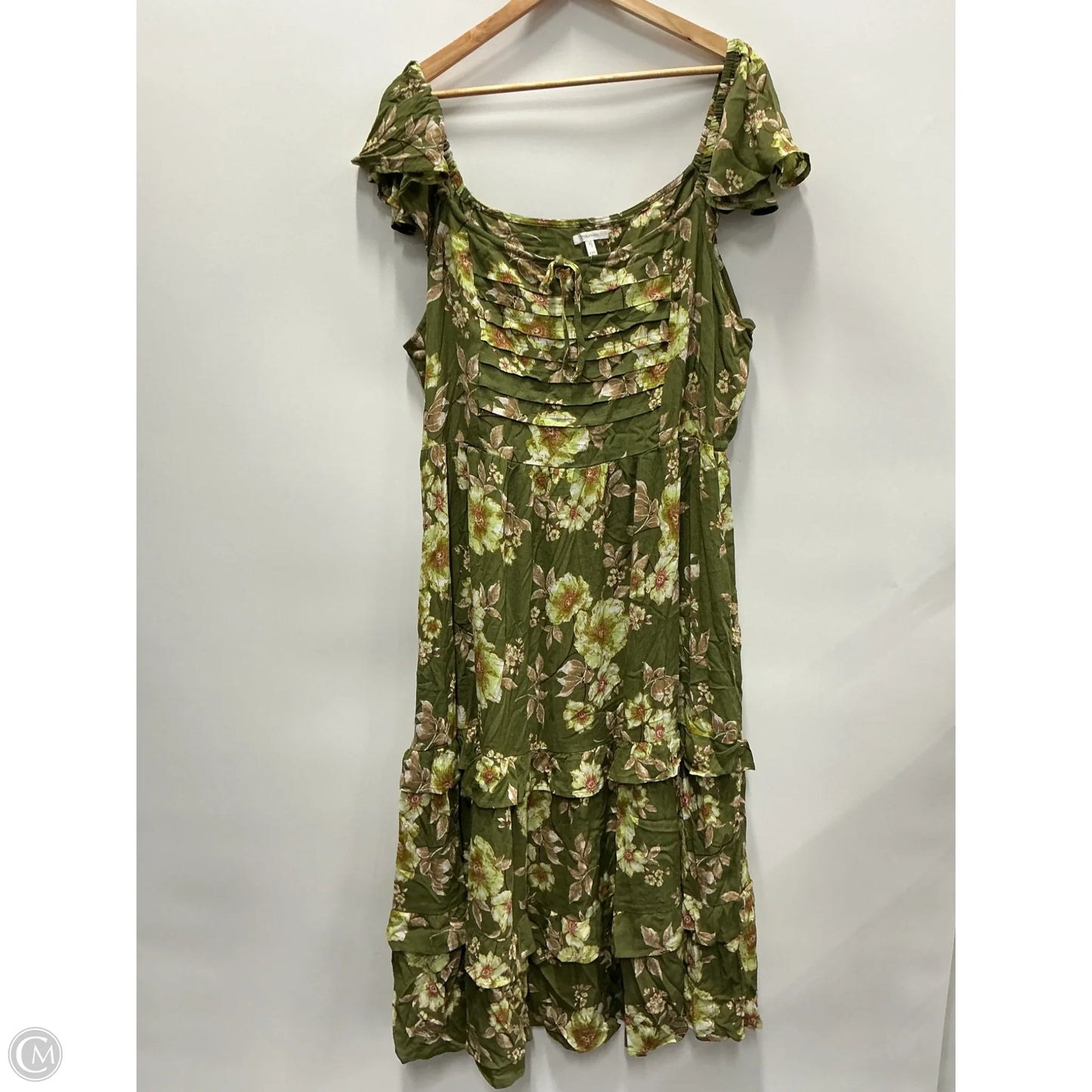 Dress Casual Maxi By Maurices In Green, Size: 1x