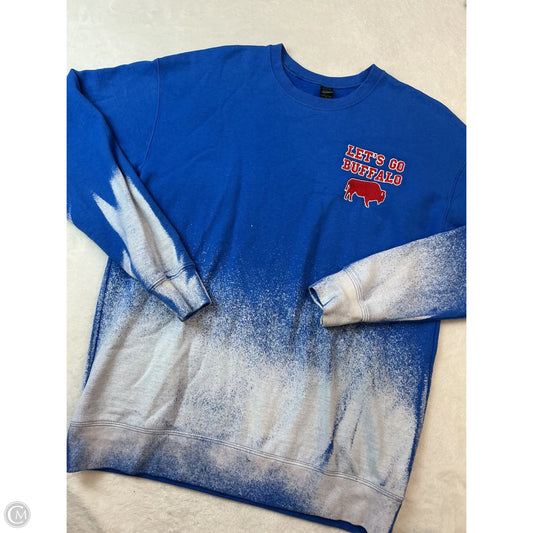 Sweatshirt Crewneck By Tultex In Blue, Size: S
