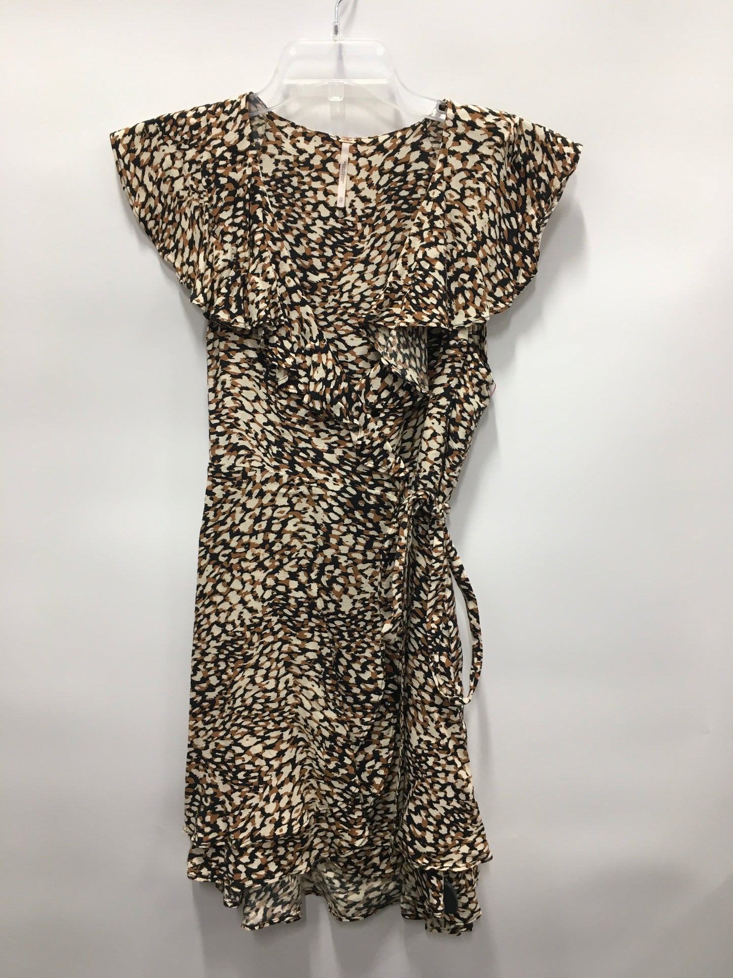 Animal Print Dress Casual Short Free People, Size Xs