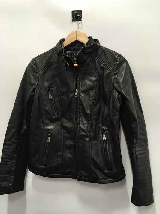 Jacket Leather By Bernardo In Black, Size: Petite  M