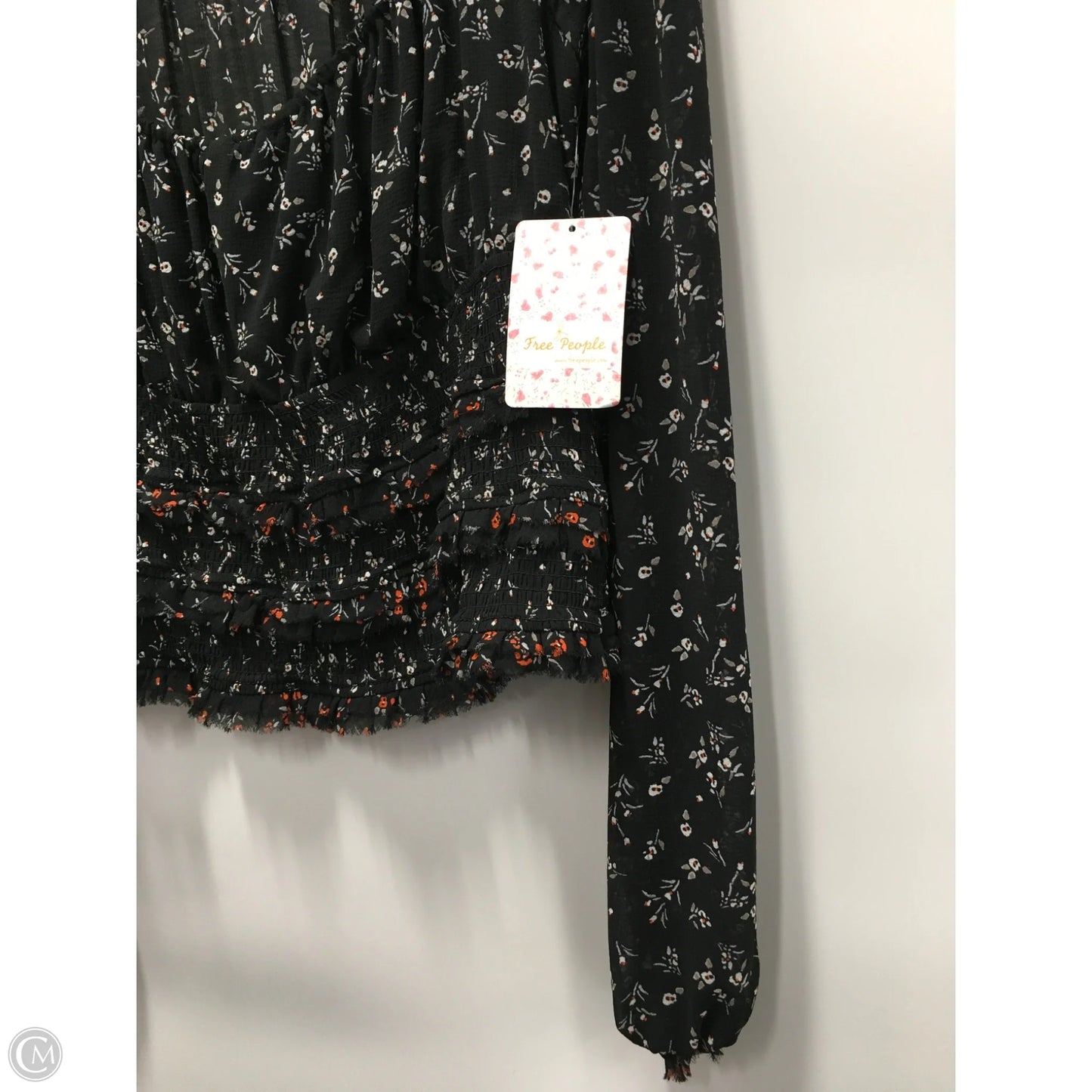 Top Long Sleeve By Free People In Floral Print, Size: M