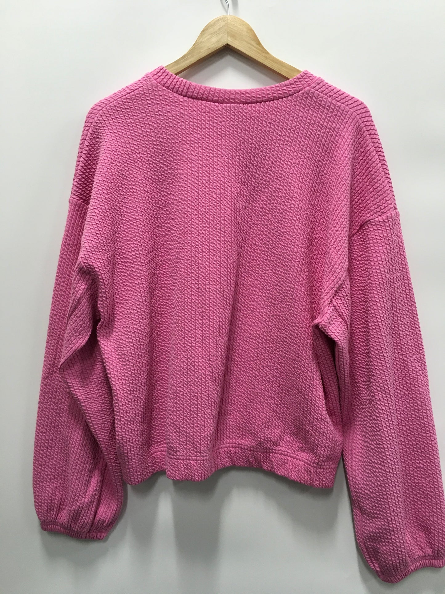 Athletic Sweatshirt Crewneck By New Balance In Pink, Size: L