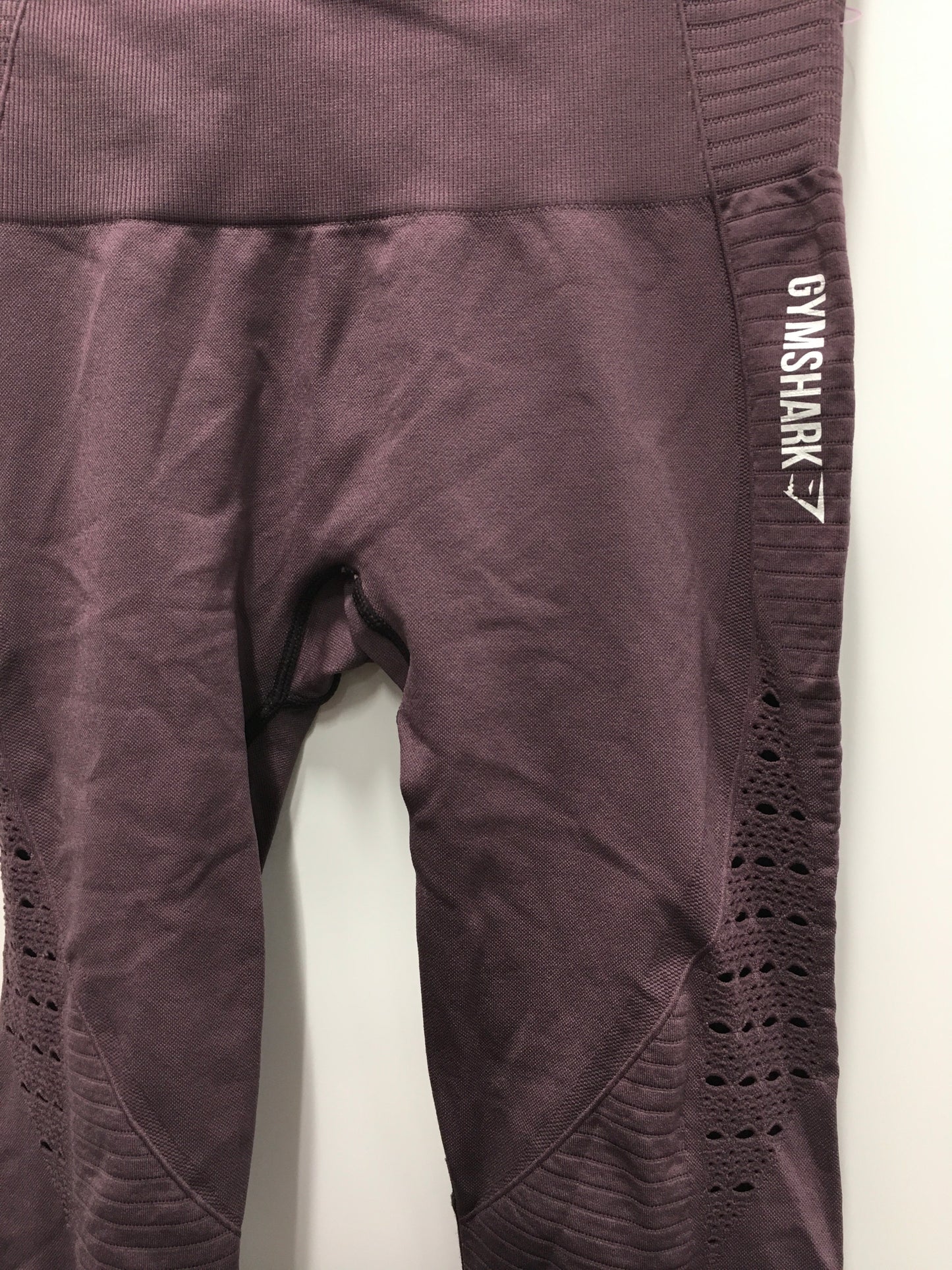 Purple Athletic Leggings Gym Shark, Size S