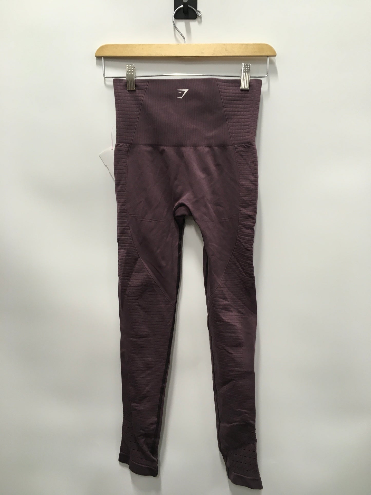 Purple Athletic Leggings Gym Shark, Size S