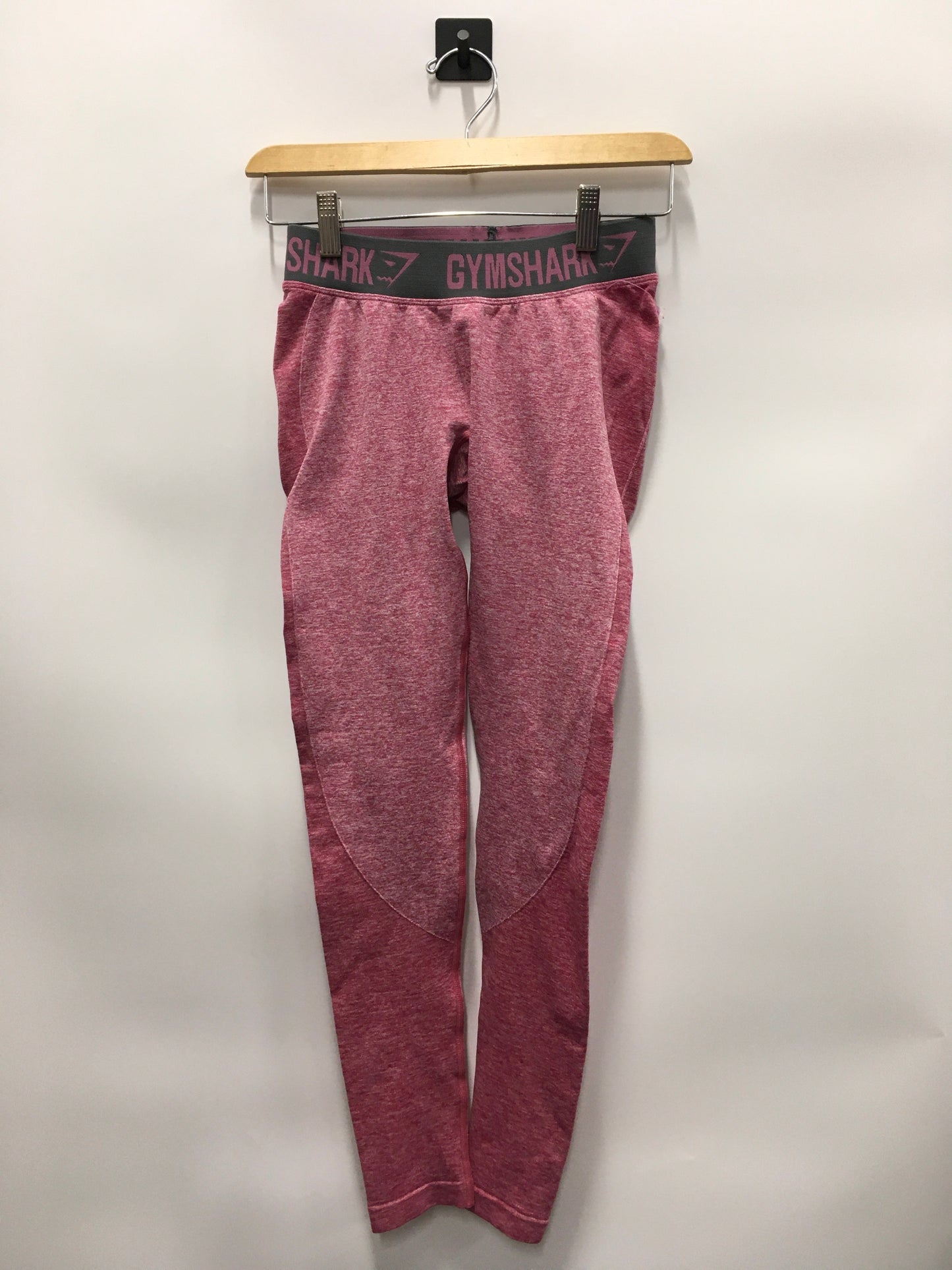 Pink Athletic Leggings Gym Shark, Size S