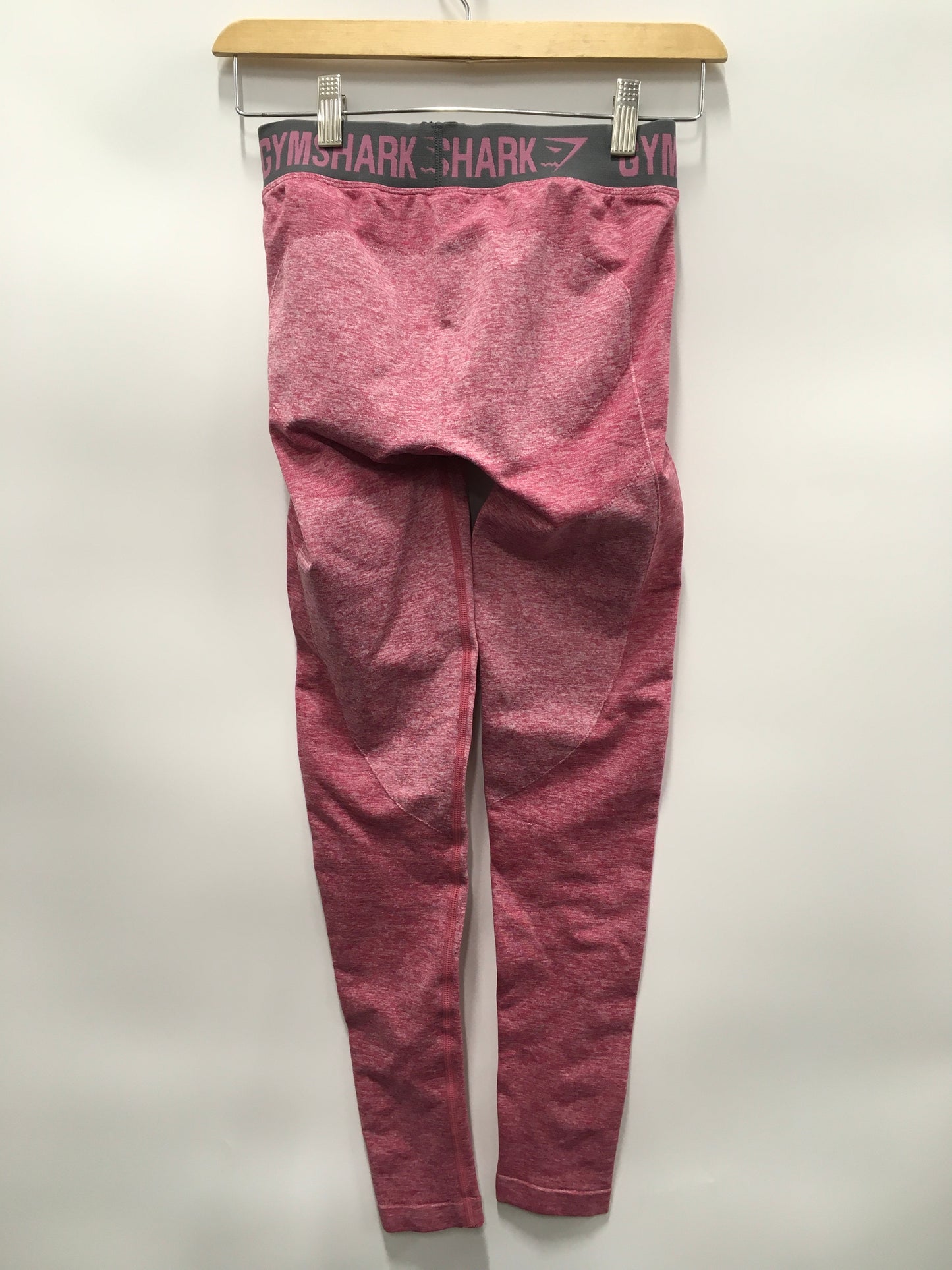 Pink Athletic Leggings Gym Shark, Size S