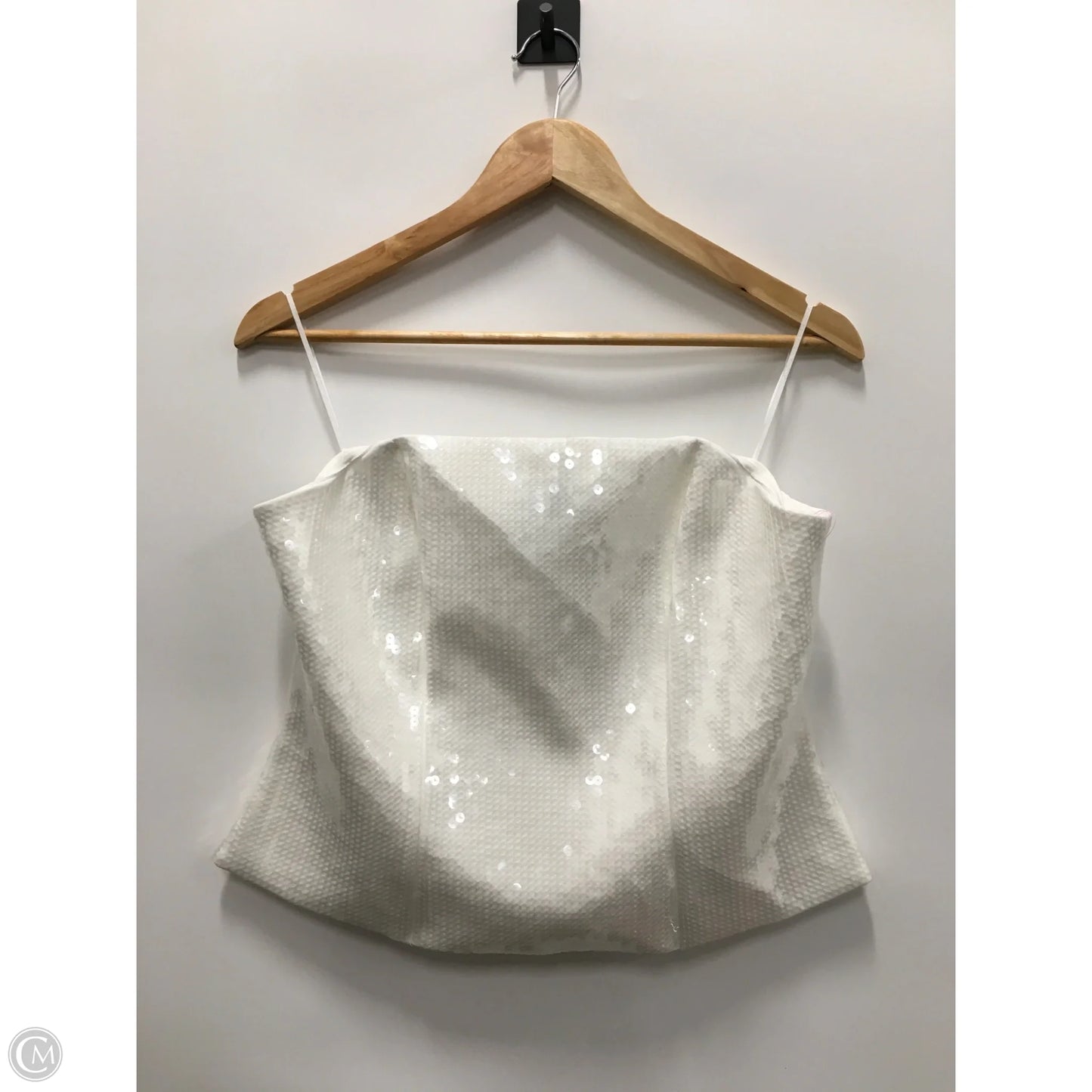 Top Sleeveless By Express In White, Size: L