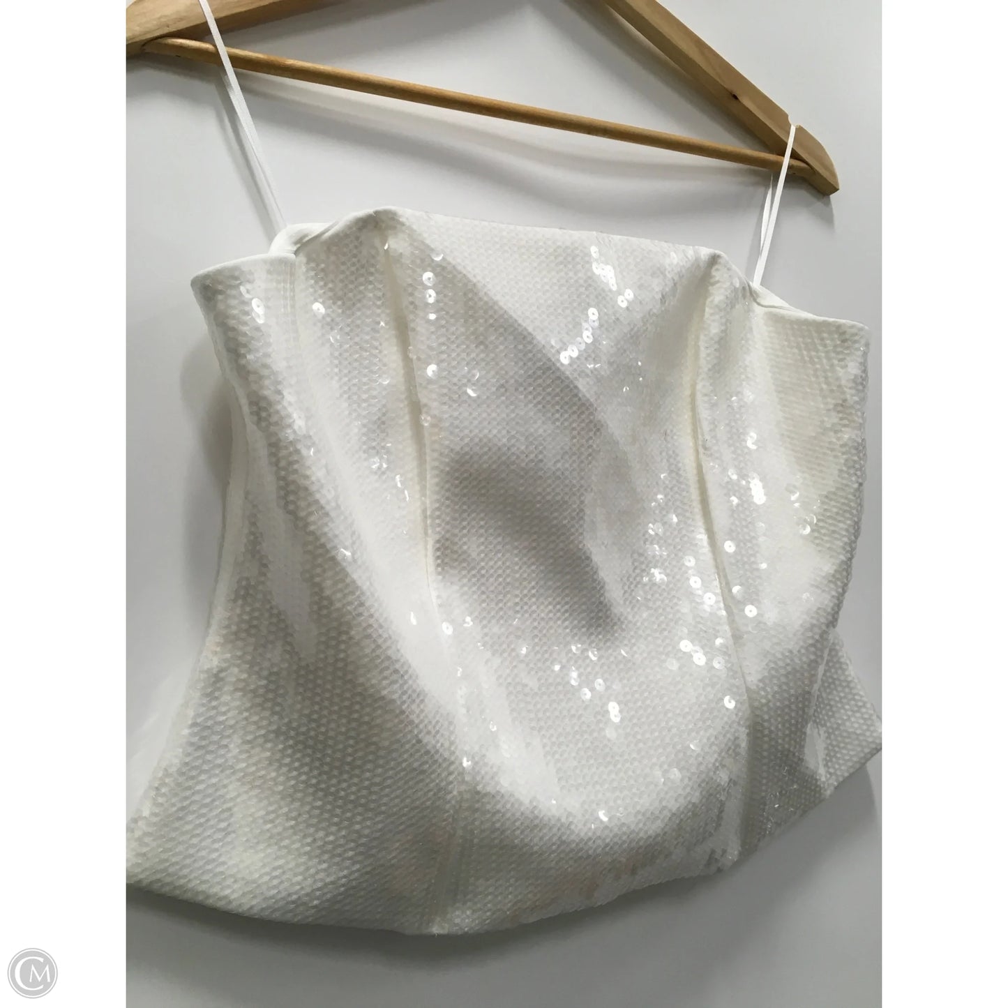 Top Sleeveless By Express In White, Size: L