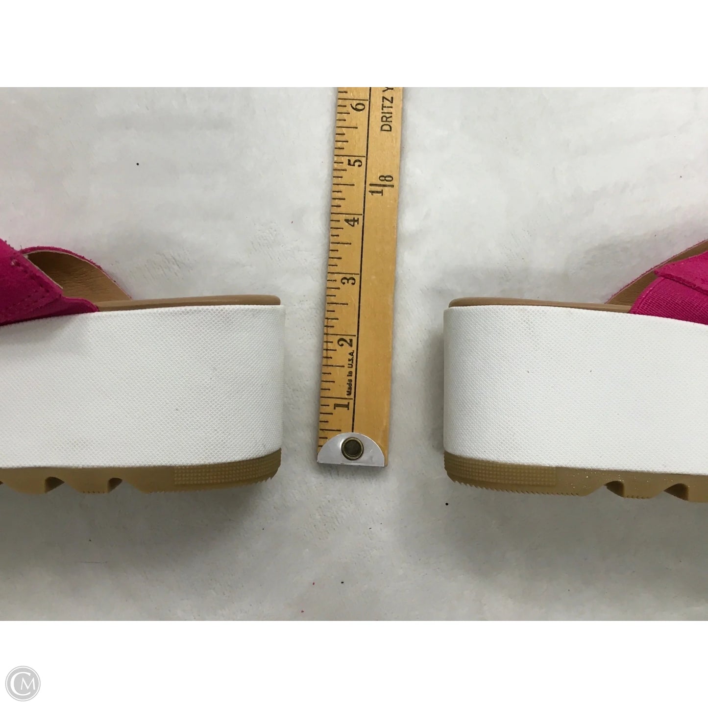 Sandals Heels Wedge By Sorel In Pink, Size: 9.5