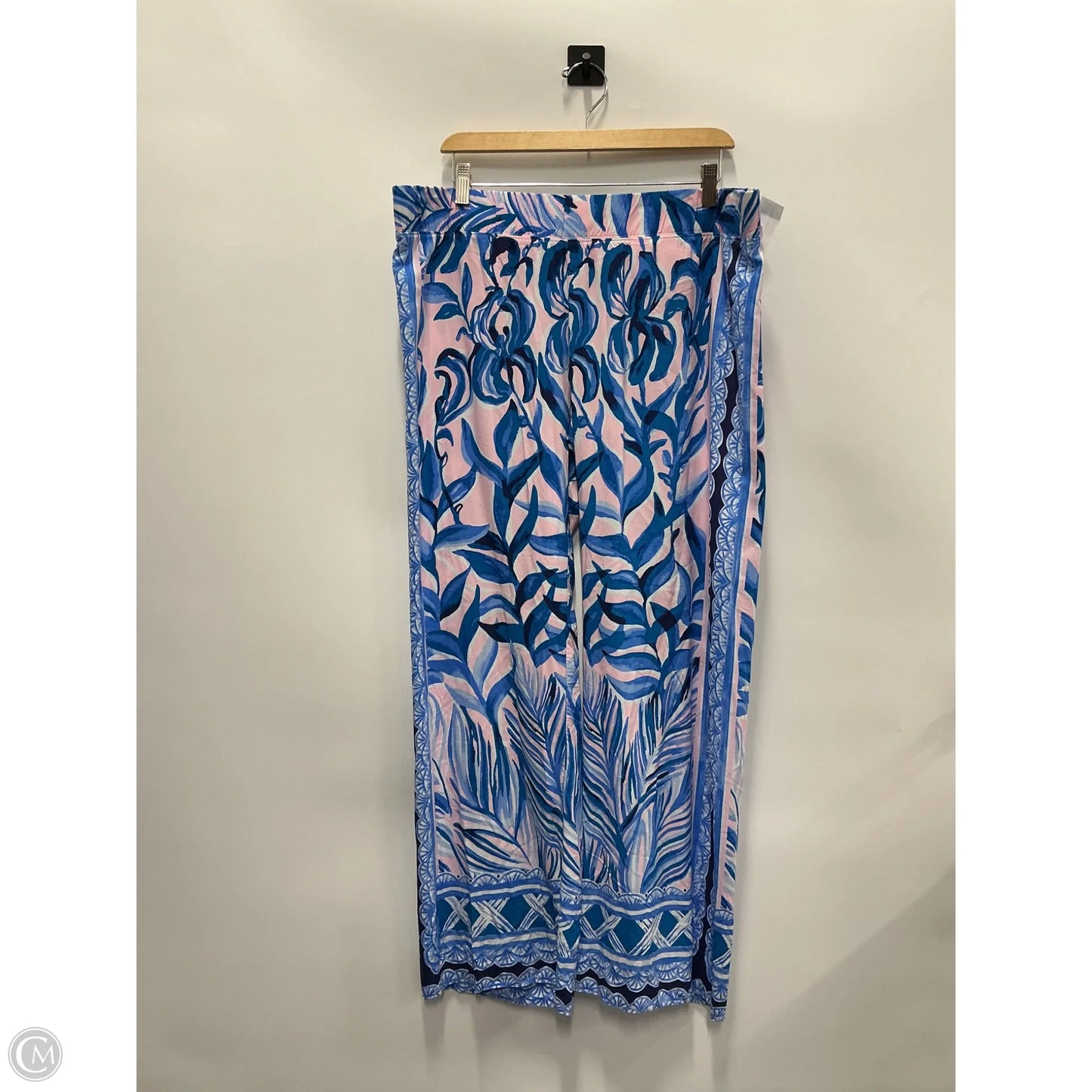 Pants Designer By Lilly Pulitzer In Blue & Pink, Size: M