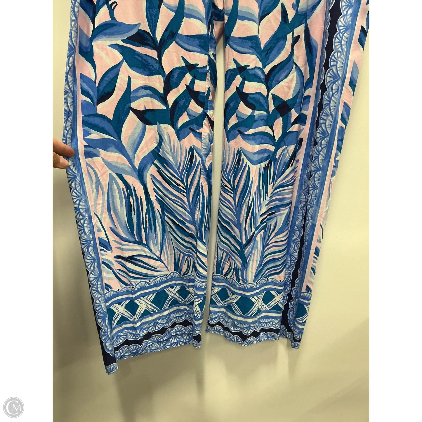 Pants Designer By Lilly Pulitzer In Blue & Pink, Size: M