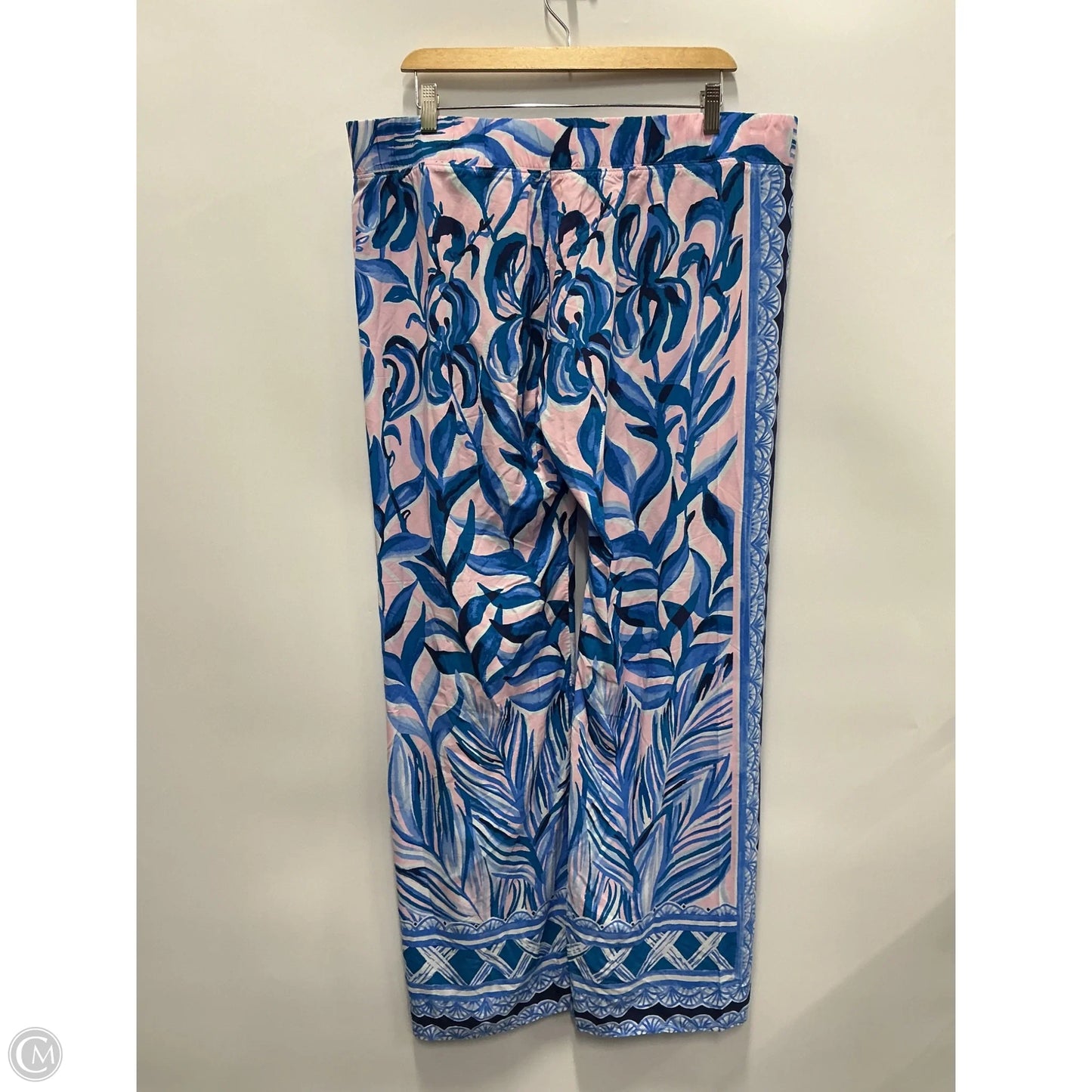 Pants Designer By Lilly Pulitzer In Blue & Pink, Size: M