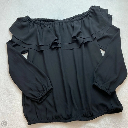 Top Long Sleeve By Michael By Michael Kors In Black, Size: S