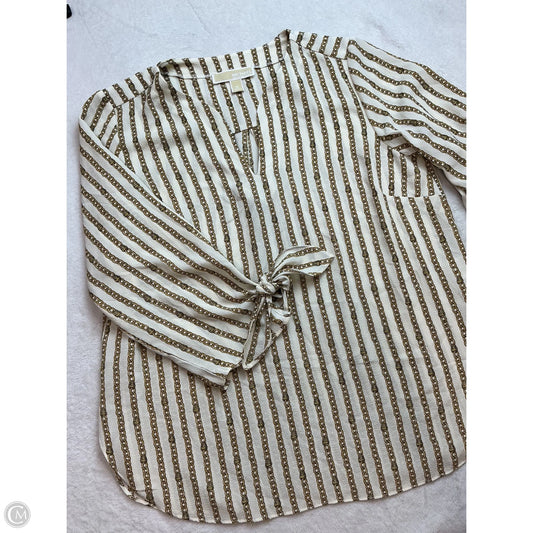 Top Long Sleeve By Michael By Michael Kors In Cream, Size: M