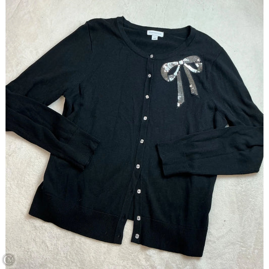 Top Long Sleeve By Charter Club In Black, Size: L