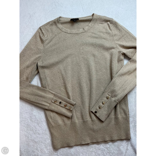 Top Long Sleeve By Ann Taylor In Gold, Size: S