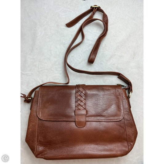 Crossbody Leather By Clothes Mentor, Size: Large