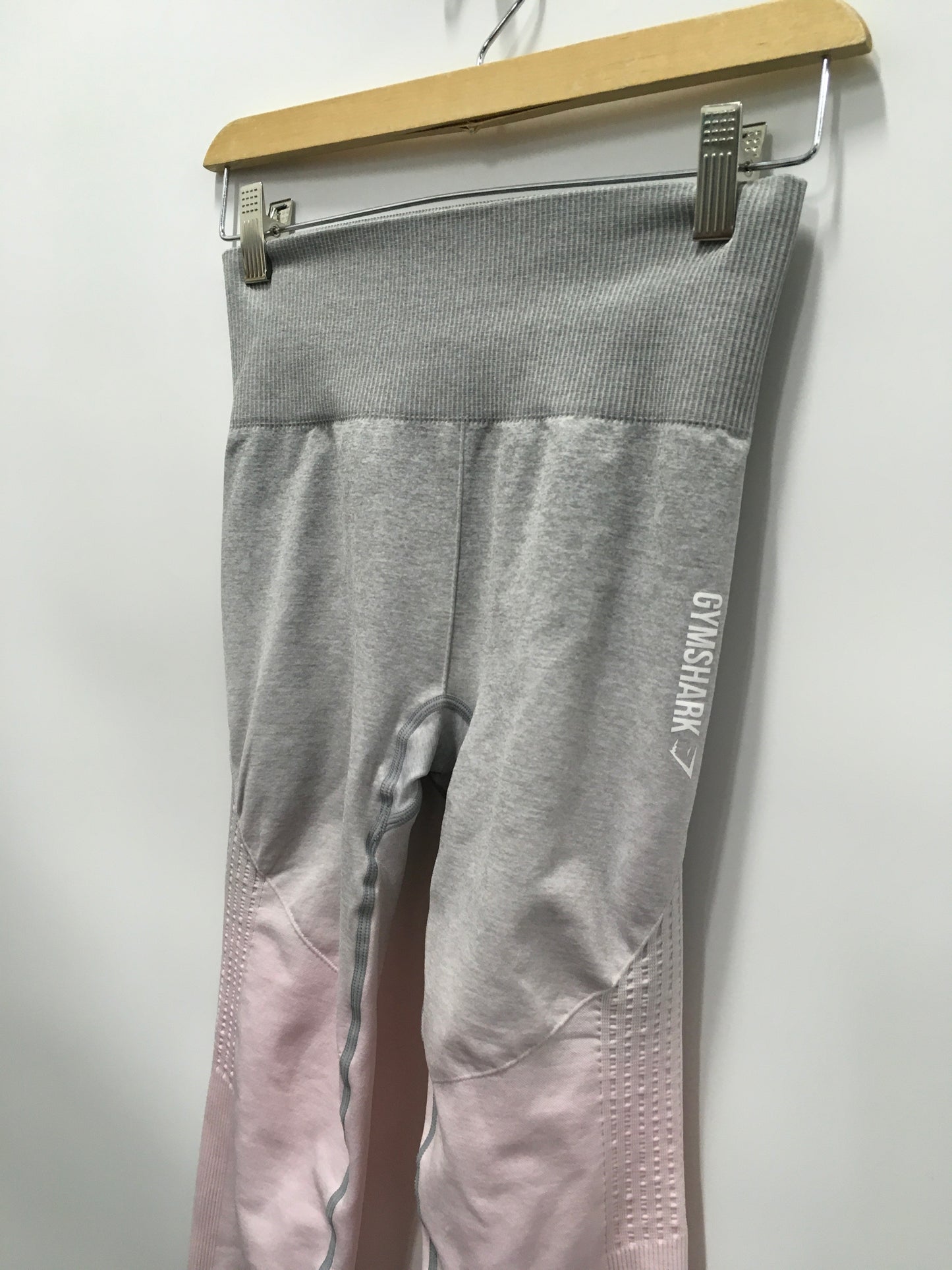 Pink Athletic Leggings Gym Shark, Size S