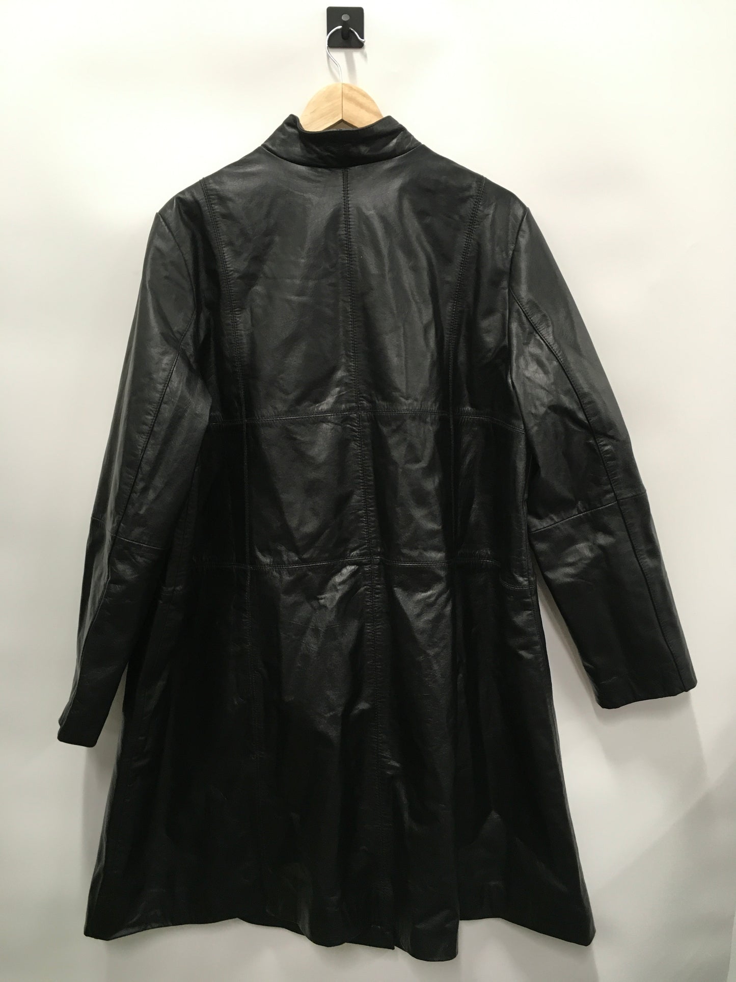 Black Jacket Leather Jessica London, Size 22