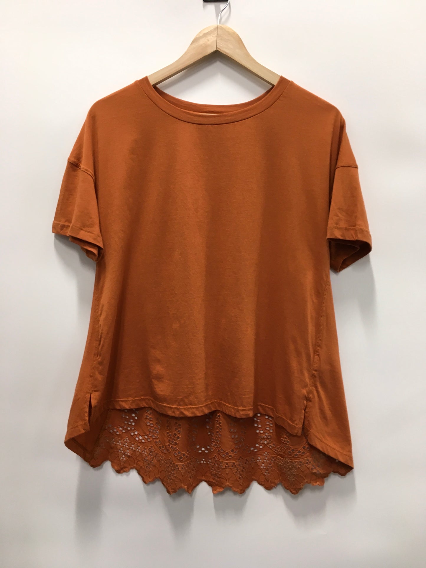 Top Short Sleeve By Tiny In Orange, Size: M