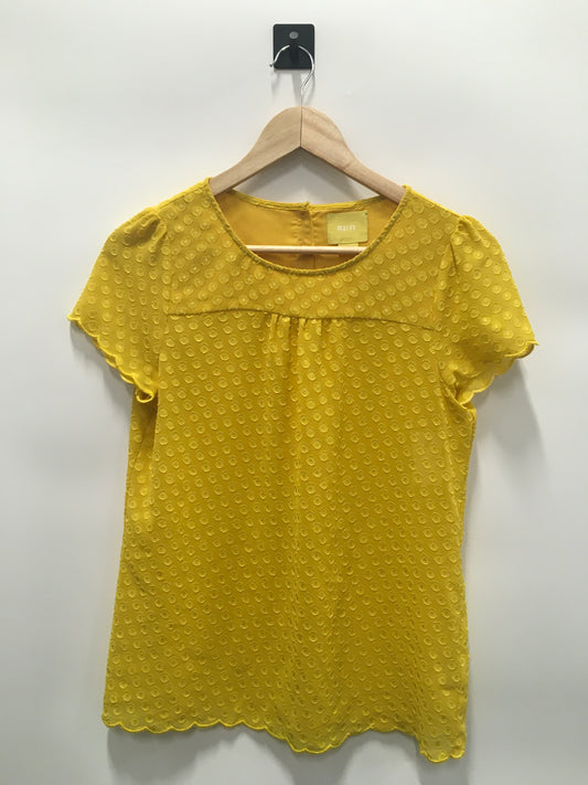 Top Short Sleeve By Maeve In Yellow, Size: 2