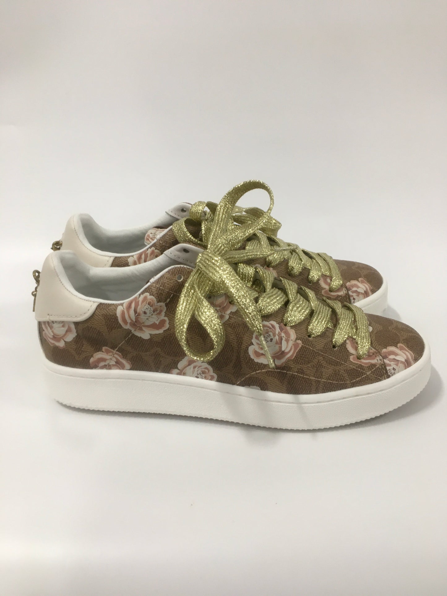 Floral Print Shoes Sneakers Coach, Size 10