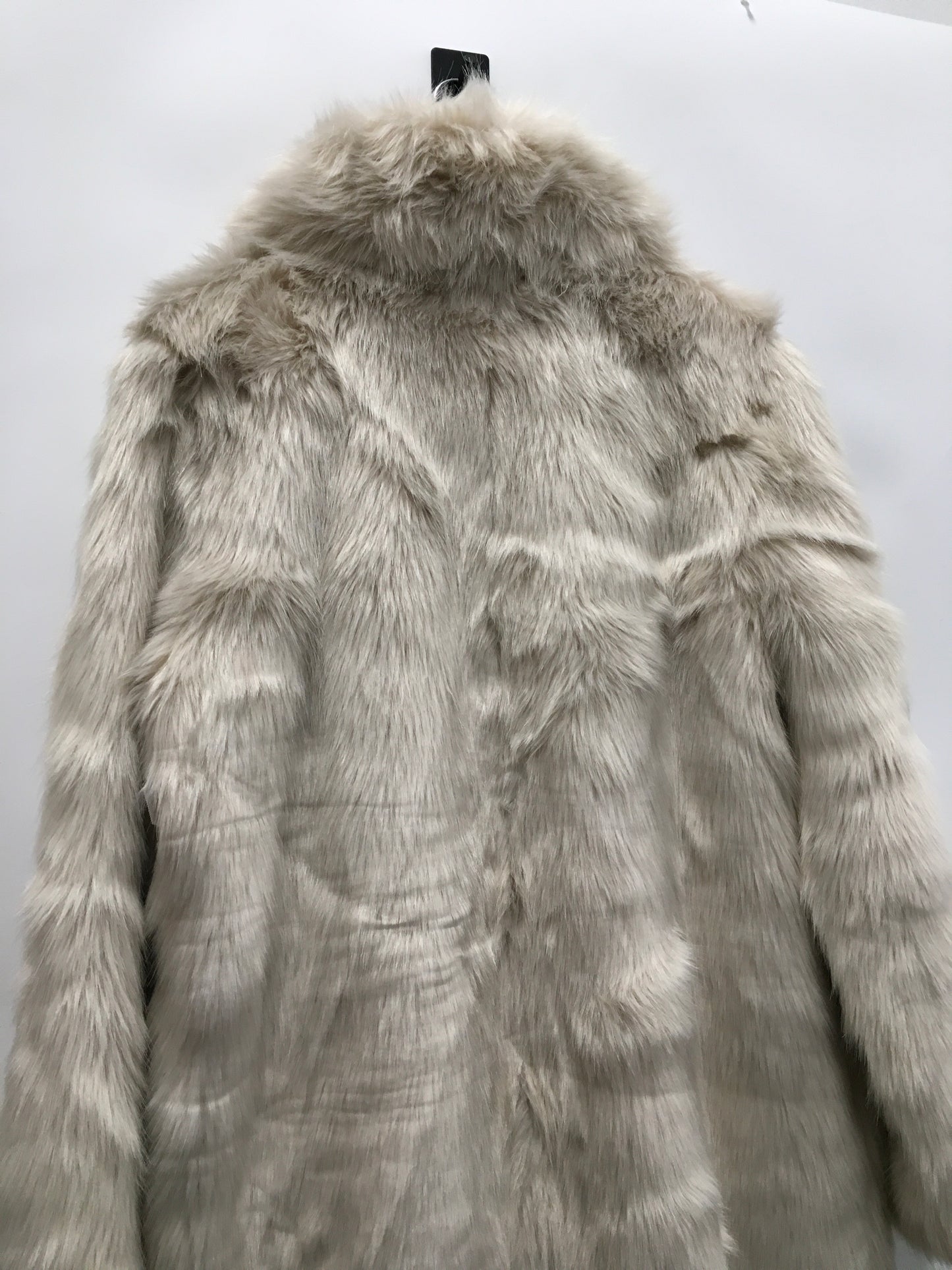 Coat Faux Fur & Sherpa By Express In Beige, Size: L