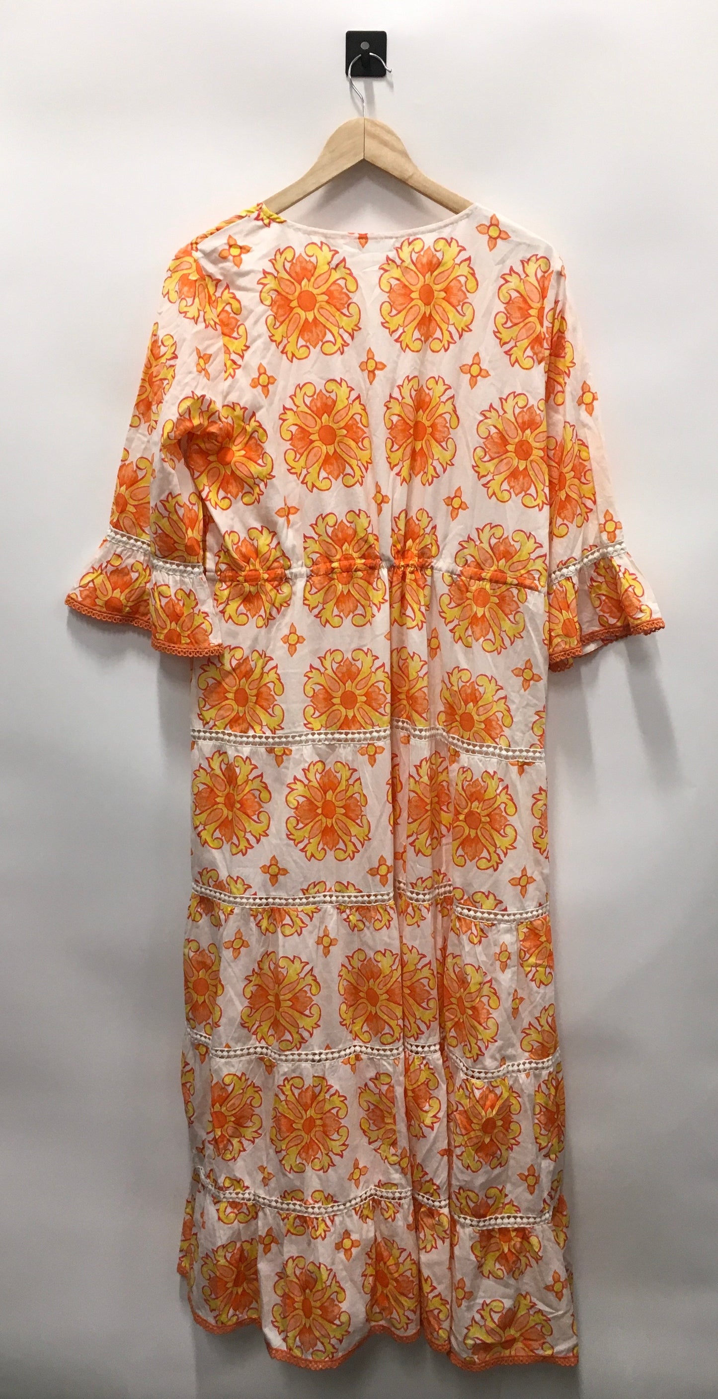 Dress Casual Maxi By Moda Posa In Orange, Size: Xl