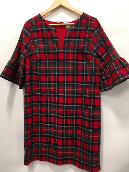 Dress Work By Vineyard Vines In Plaid Pattern, Size: 10