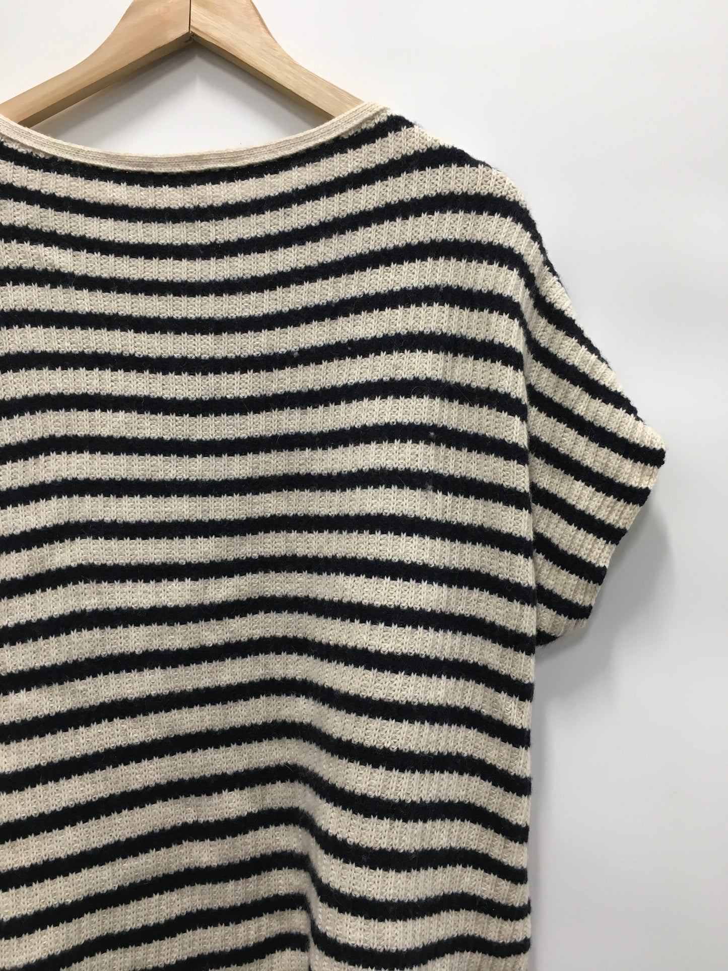 Sweater Short Sleeve By Tory Burch In Striped Pattern, Size: S