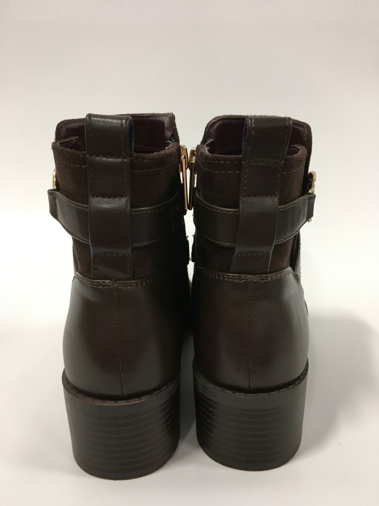 Boots Ankle Flats By Tommy Hilfiger In Brown, Size: 6.5