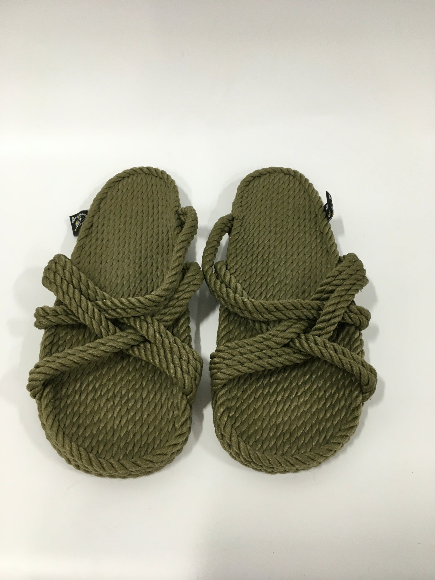 Green Sandals Flats Nomadic State of Mind, Size 9.5