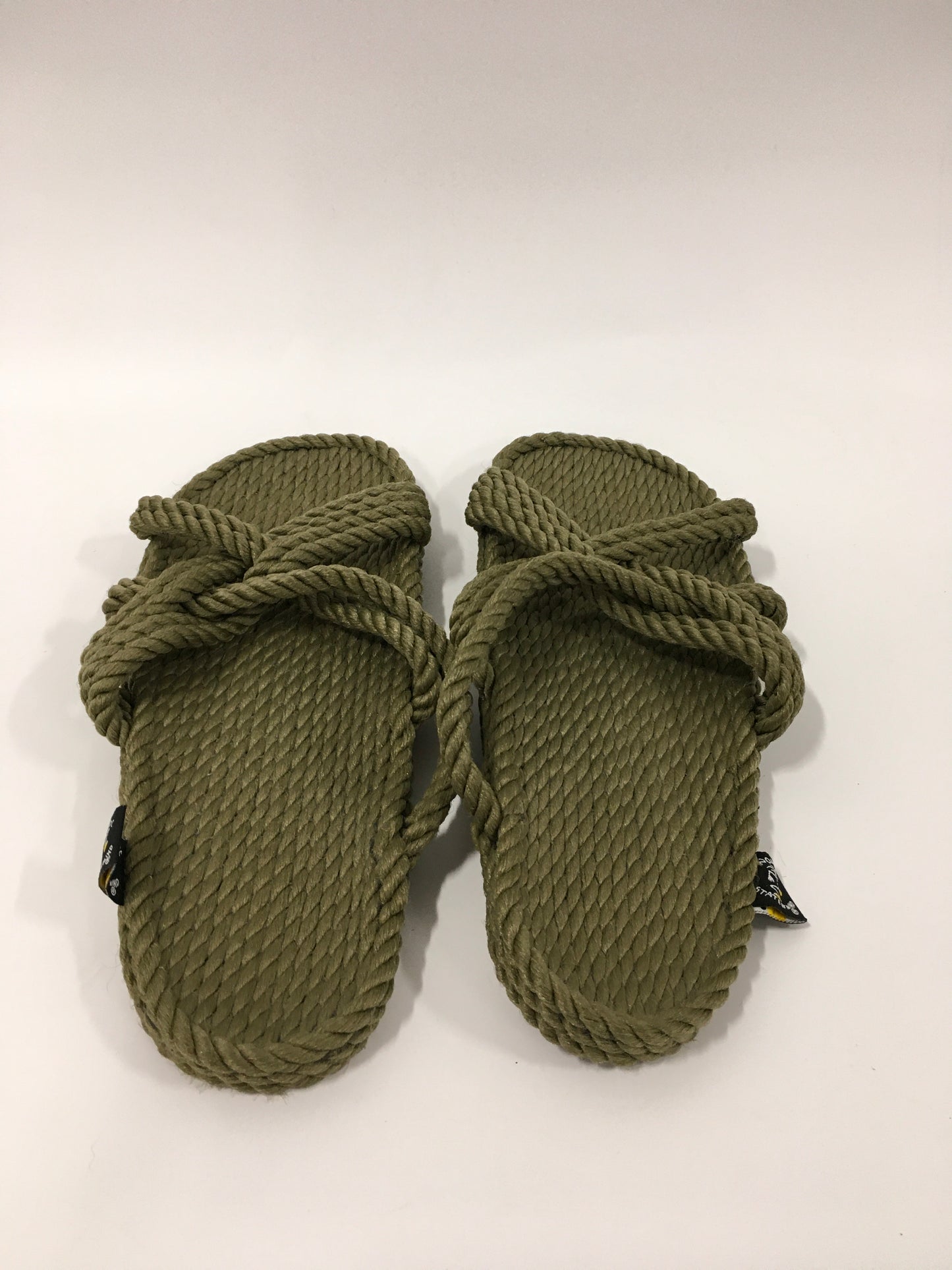 Green Sandals Flats Nomadic State of Mind, Size 9.5