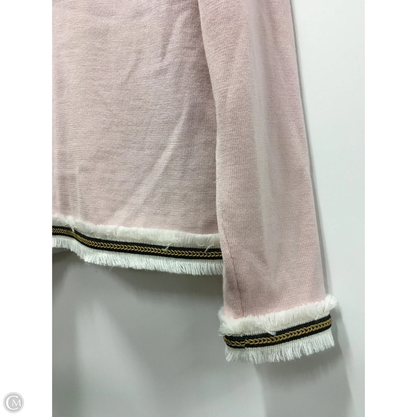 Blazer Designer By Tory Burch In Pink, Size: L