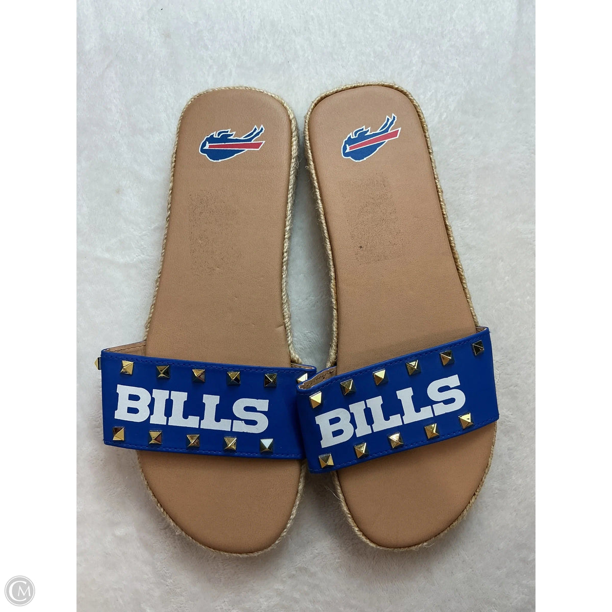 Sandals Flats By Clothes Mentor In Blue