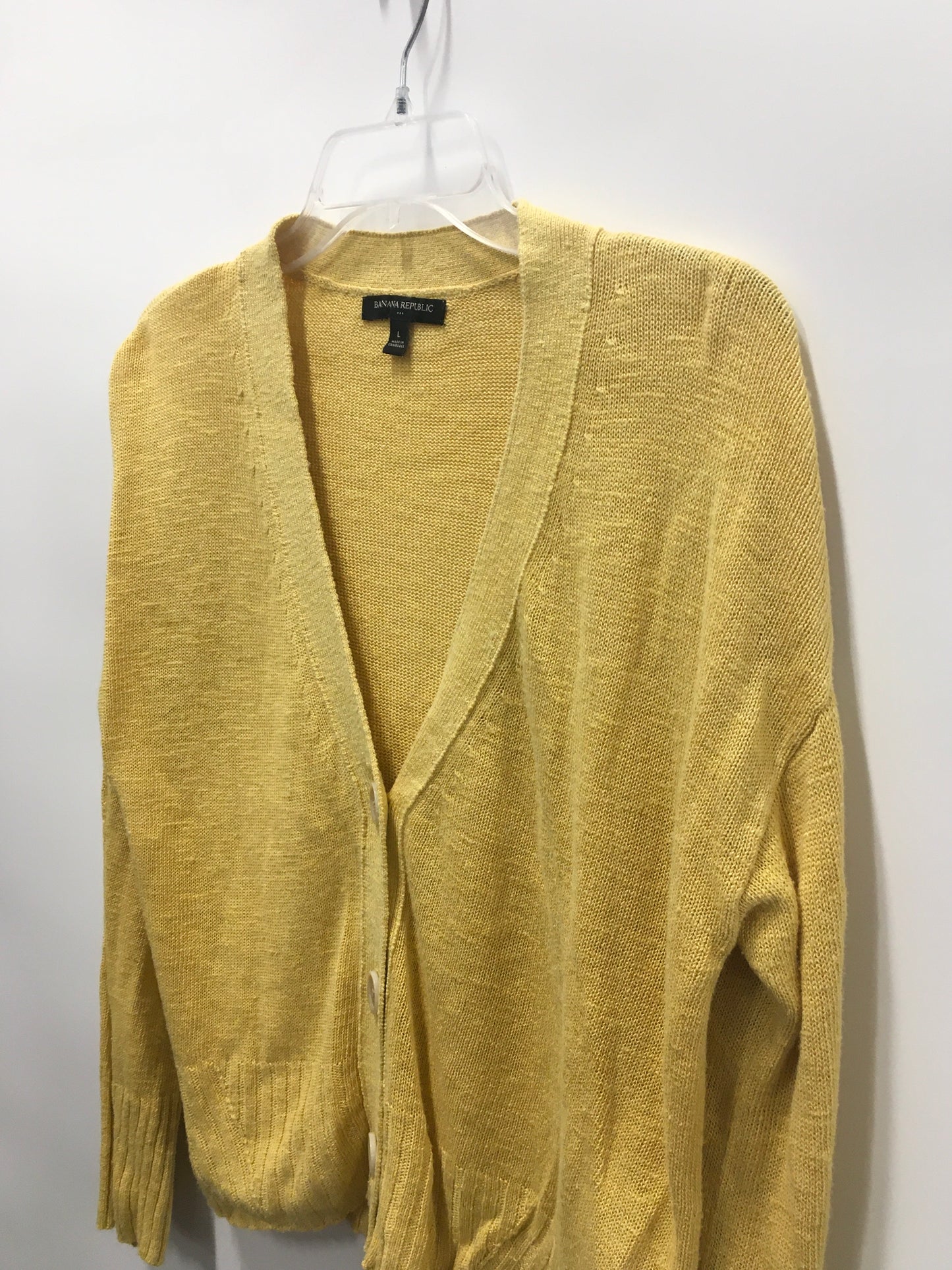 Yellow Cardigan Banana Republic, Size L