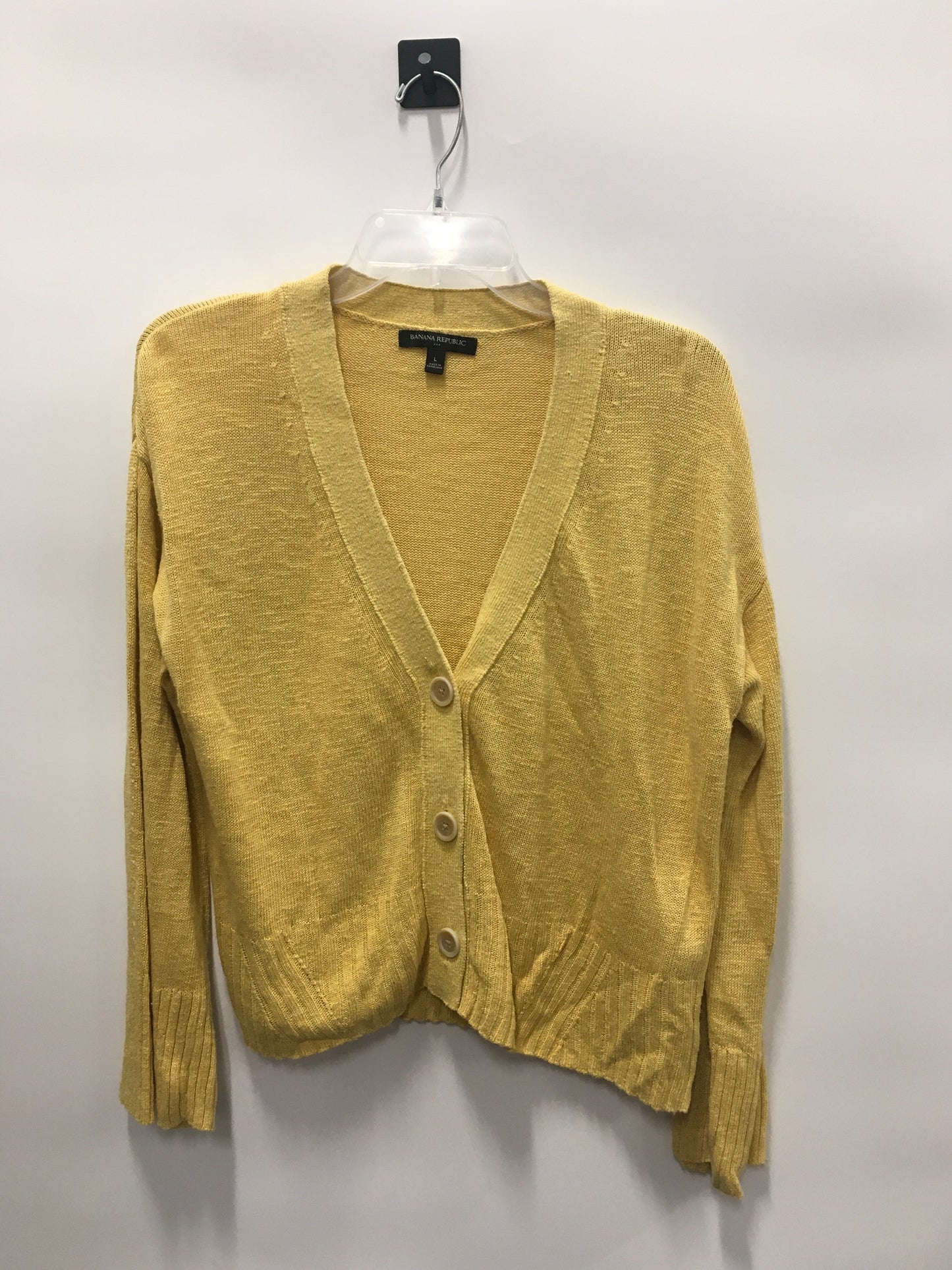 Yellow Cardigan Banana Republic, Size L