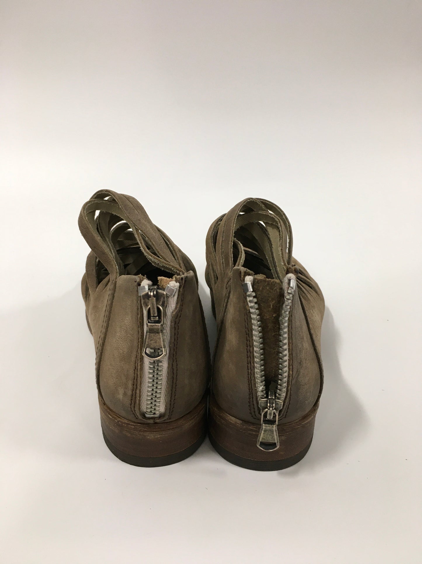 Tan Shoes Heels Block Free People, Size 6