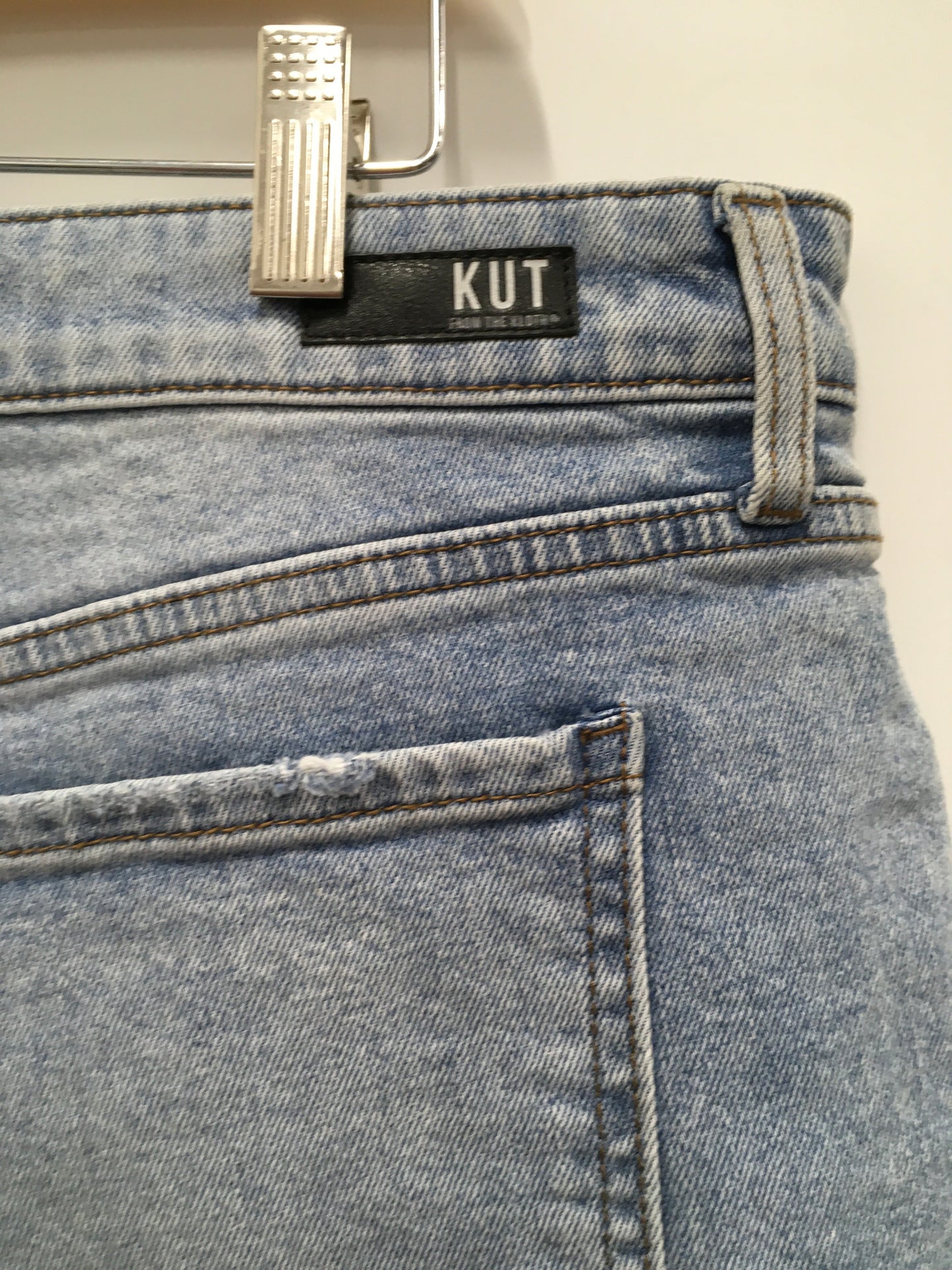 Blue Denim Shorts Kut, Size 18