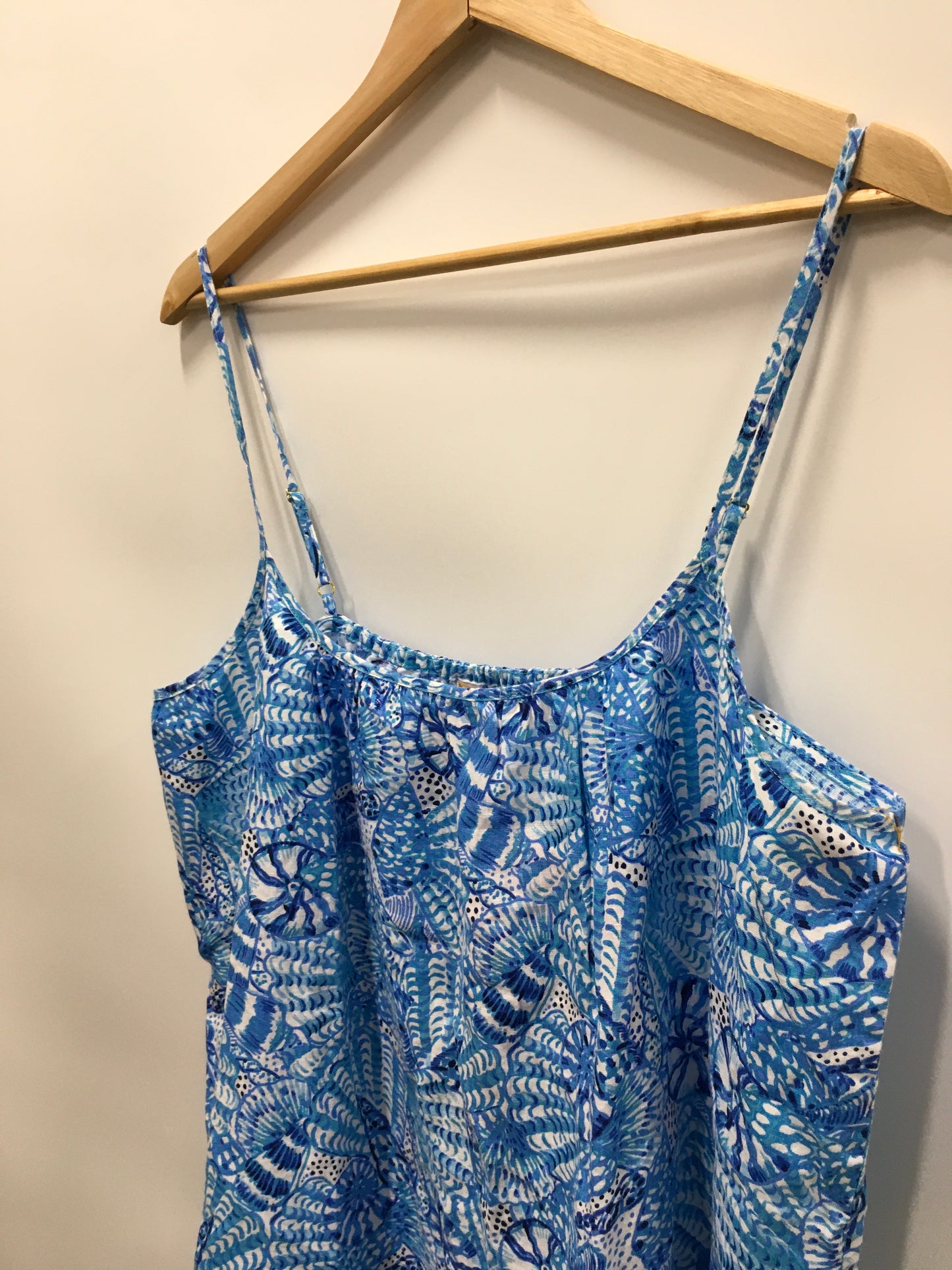 Blue Dress Casual Midi Lilly Pulitzer, Size Xl