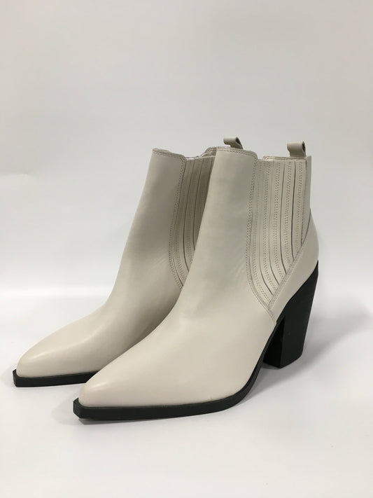 Boots Ankle Heels By Marc Fisher In White, Size: 10