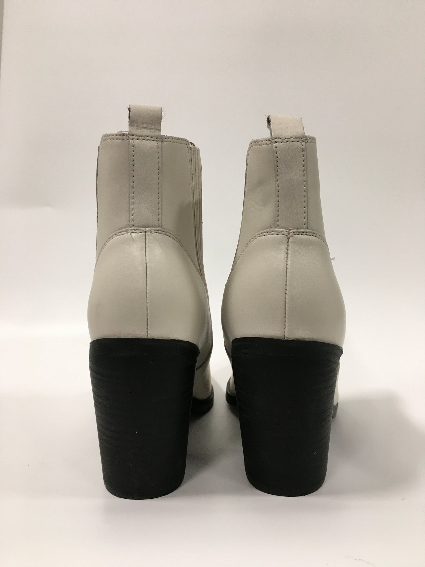 Boots Ankle Heels By Marc Fisher In White, Size: 10