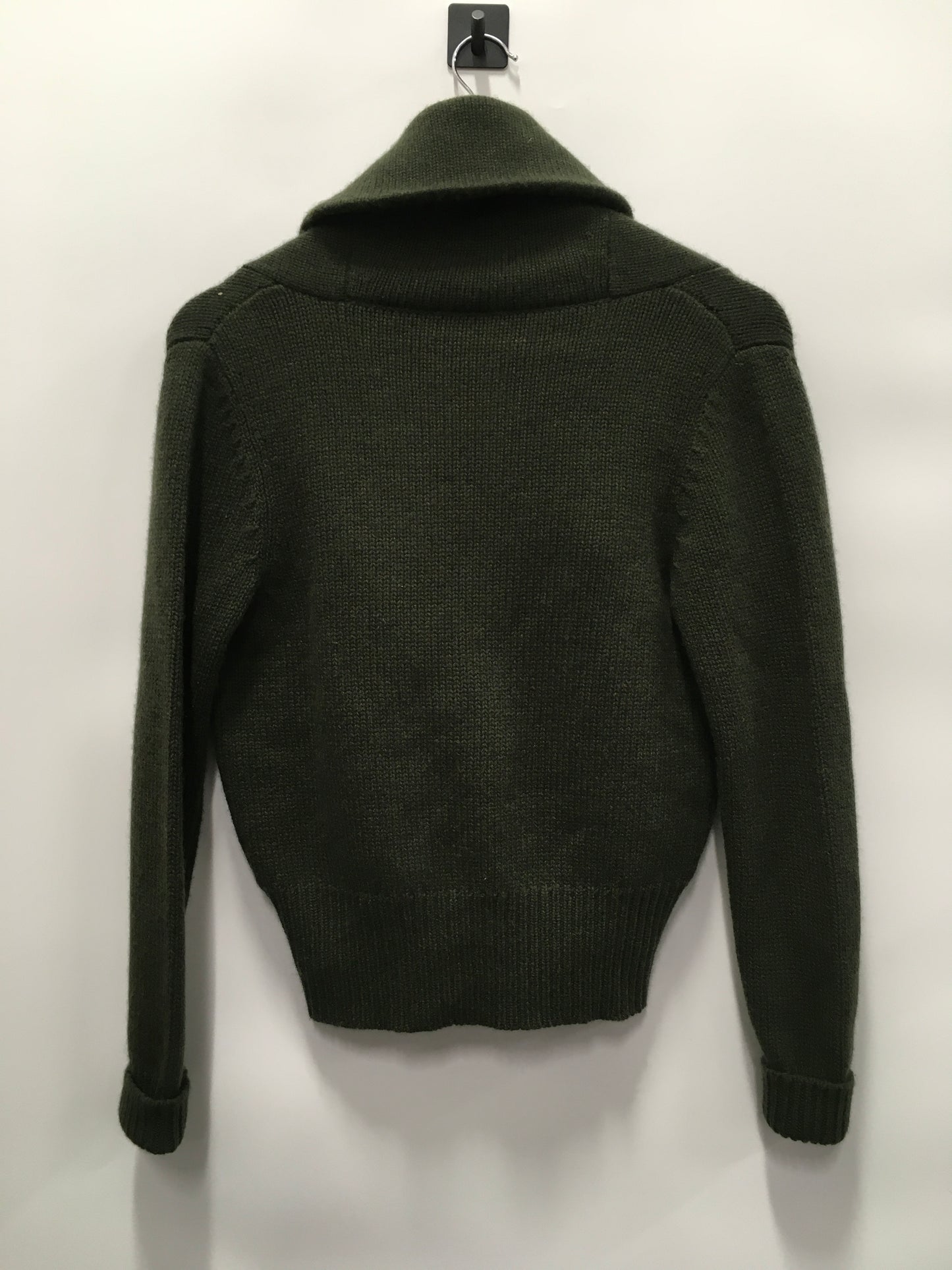 Sweater Cardigan Cashmere By Clothes Mentor In Green, Size: M